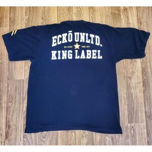 Vintage Ecko Unltd Shirt Mens Large Rhino Logo Double‎ Side King Label